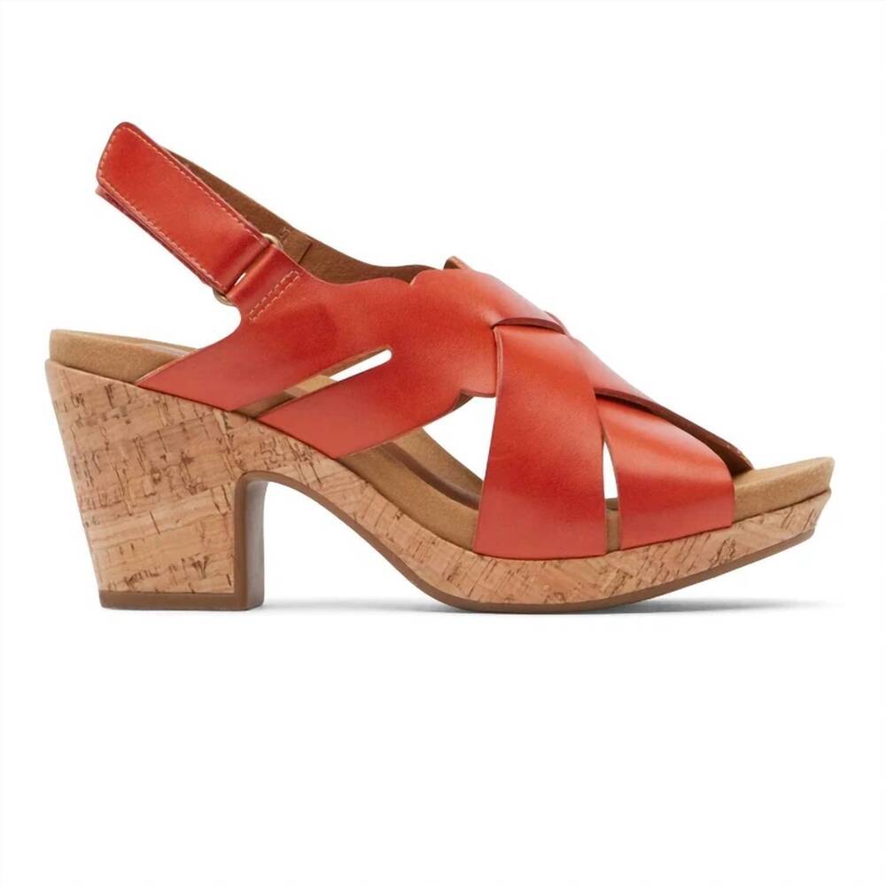 NEW COBB HILL women's alleah slingback sandal in rust